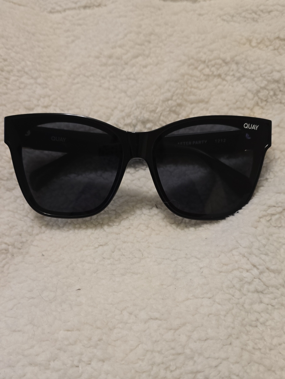 Quay Australia After Party Black Square Frame Sunglasses